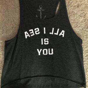 Black "All I Sea Is You" Tank